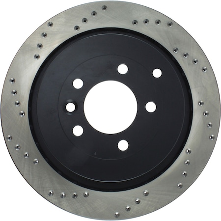 Centric Parts Sport Cross Drilled Brake Rotor, 128.22010R 128.22010R
